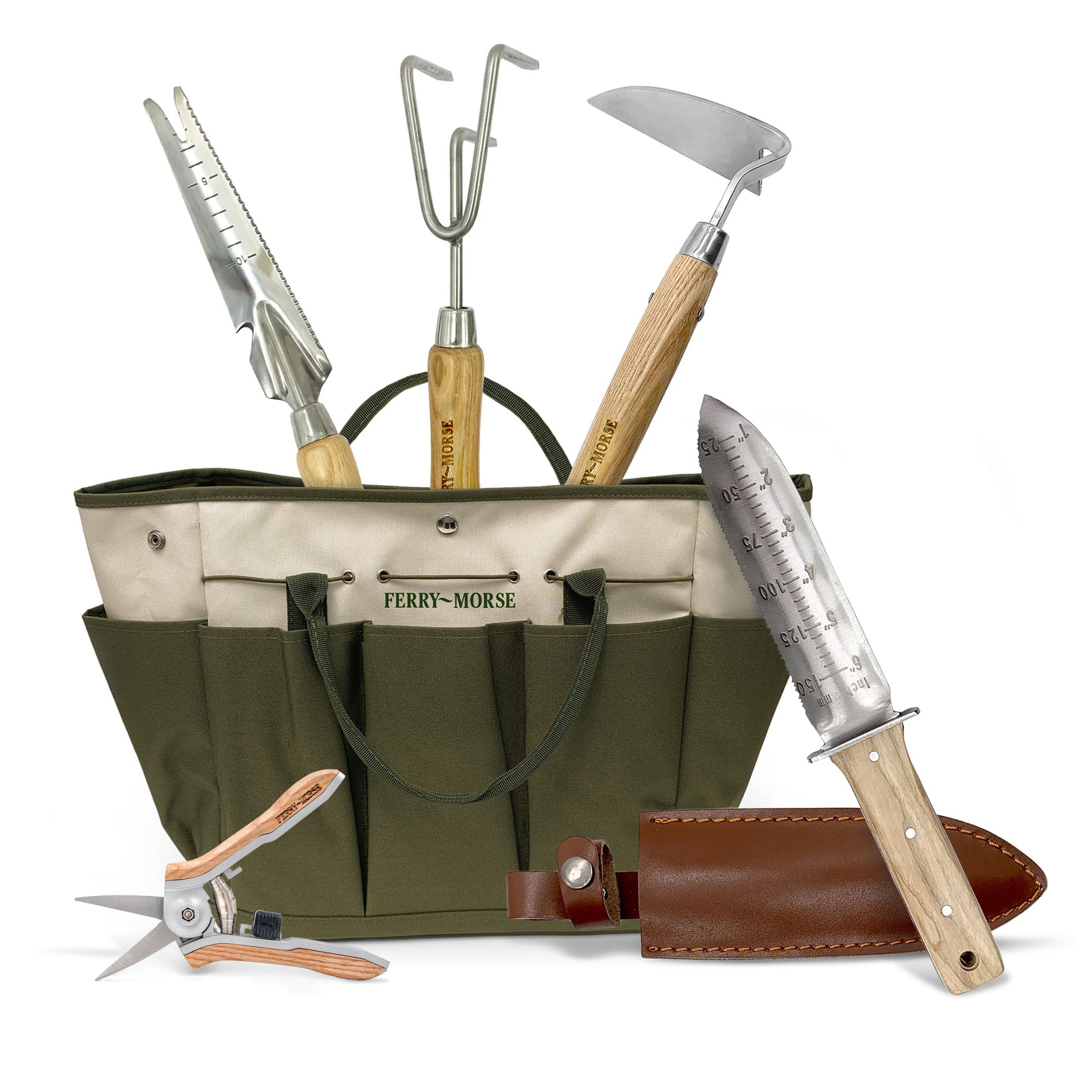 Garden Starter Hand Tools & Tote Bag Kit